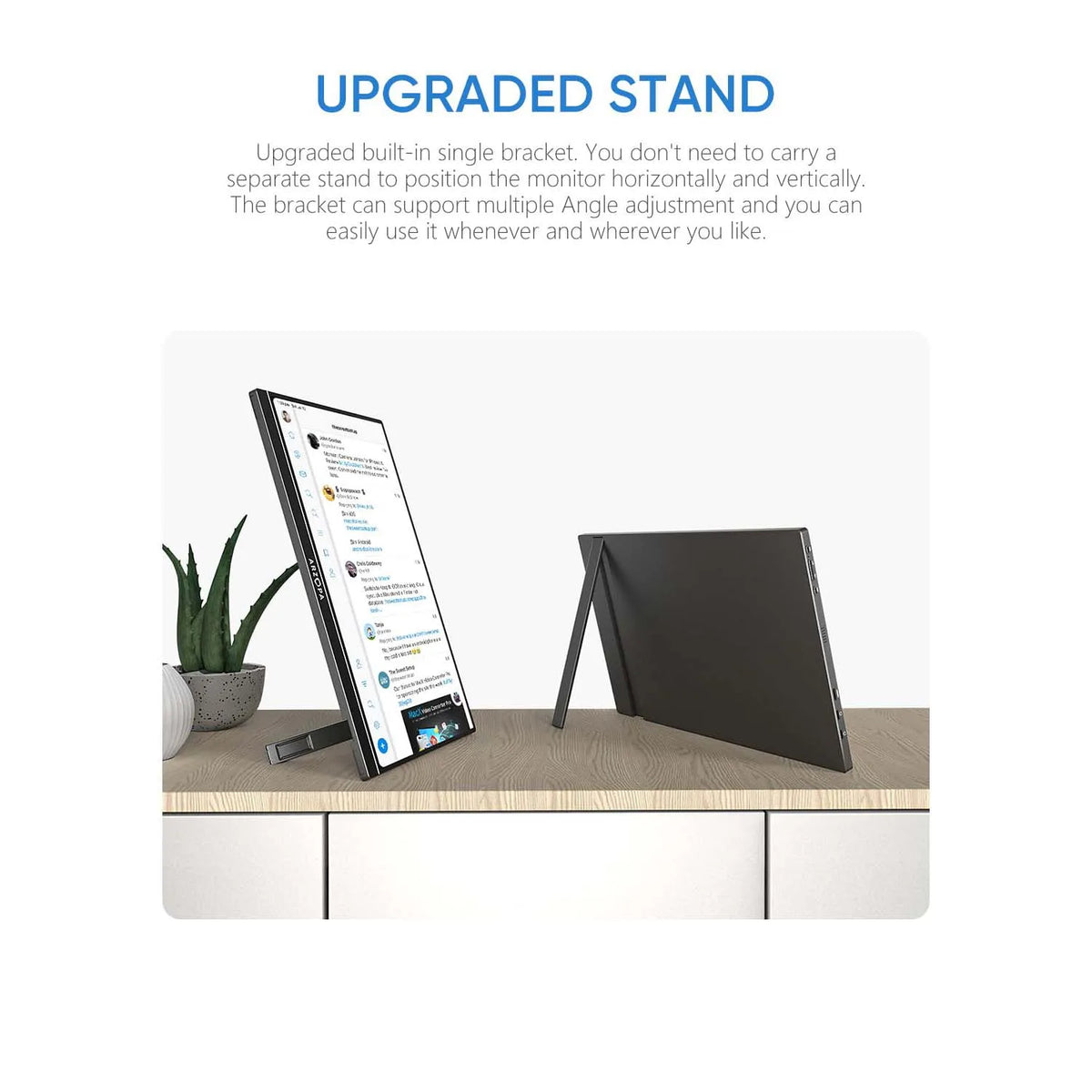 15.6-Inch Portable Monitor – Full HD IPS & Dual Speakers