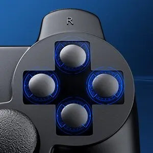 2.4G Wireless PS2 Gamepad – Dual Vibration Joystick Controller for PC & USB