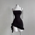 Sexy Backless Lace-Up Mini Dress — Sleeveless Bodycon Club Dress