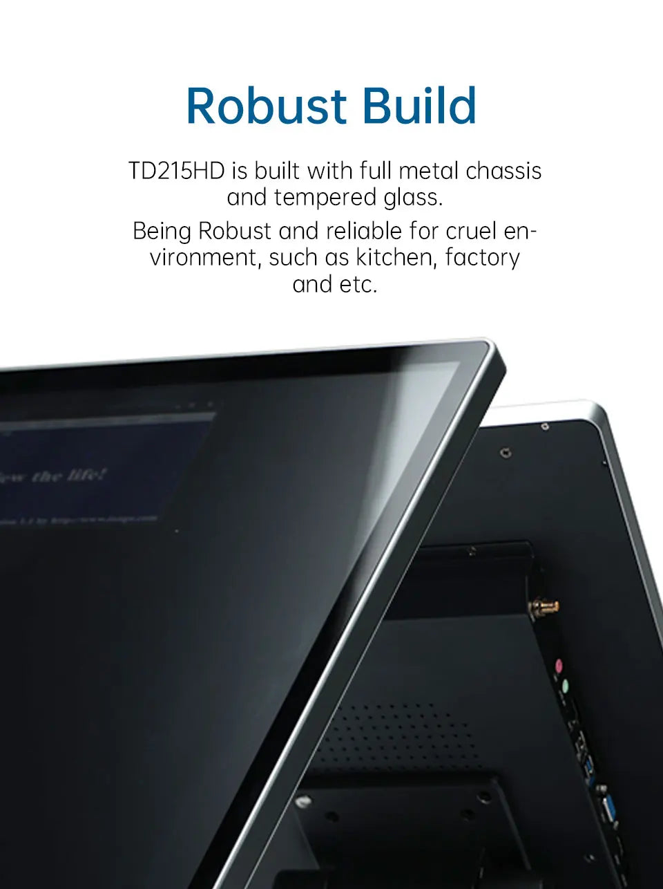 TouchWo Wall-Mounted PCAP Touch Android AIO PC – 8" to 43", 1080p, Android 11/12/14