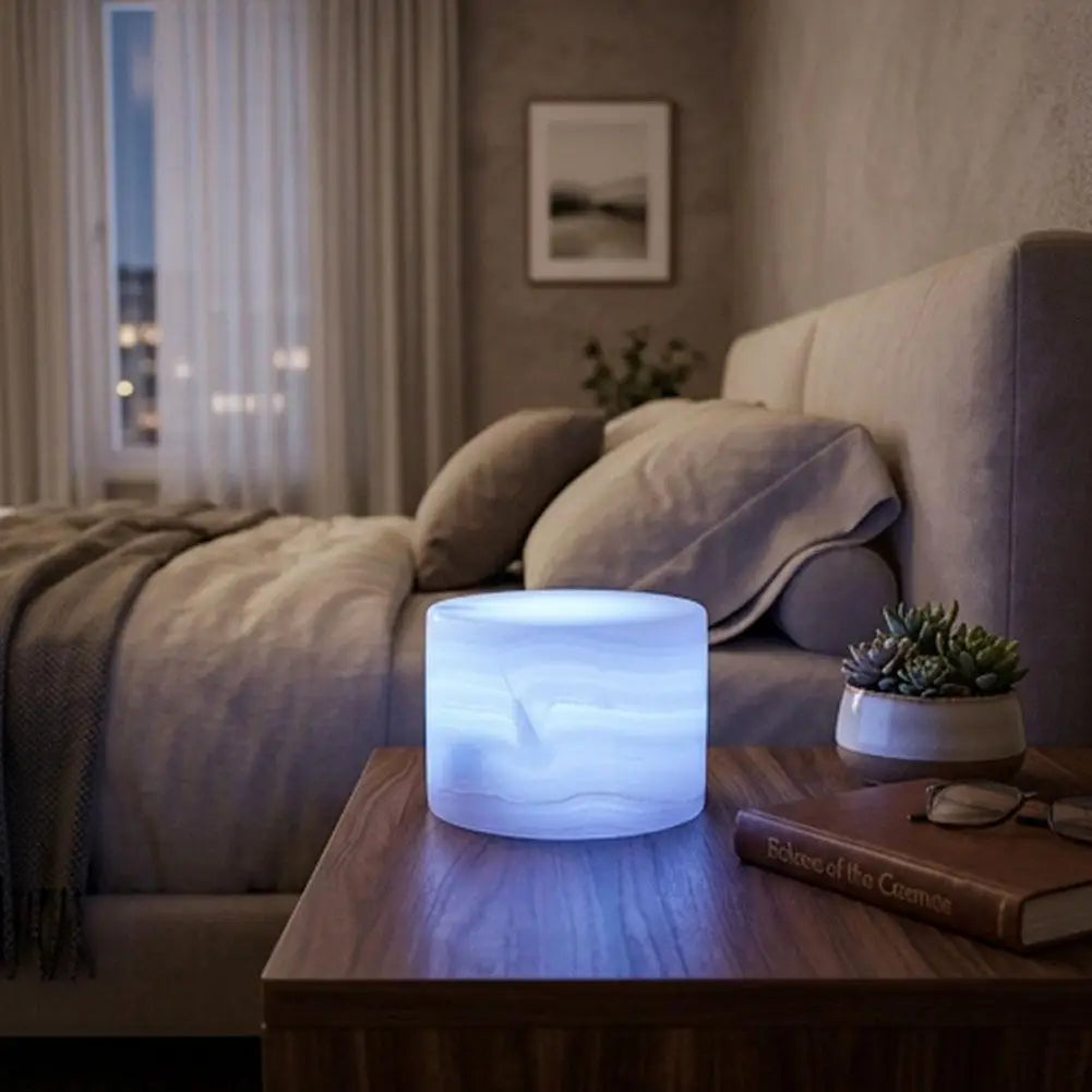 Stone Night Light – Rechargeable Touch-Control Lamp