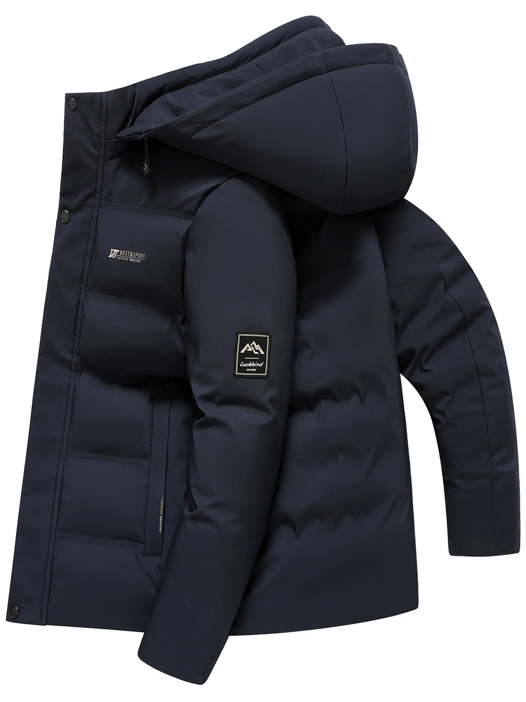 Men's Padded Hooded Jacket – Casual Winter Layer