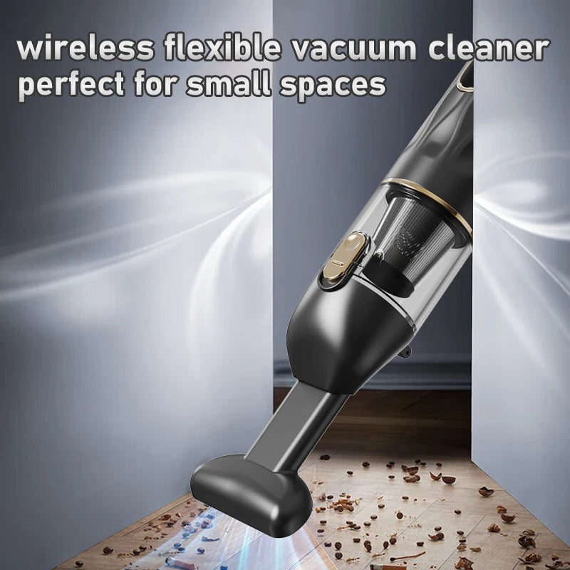 Cordless Mini Car Vacuum Cleaner – Gray Handheld