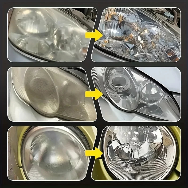 See Clearly Again. — Car Headlight Restoration Polishing Kit | Scratch Remover, Oxidation Cleaner & Repair Paste for Headlamp Assembly, 65g & 100g