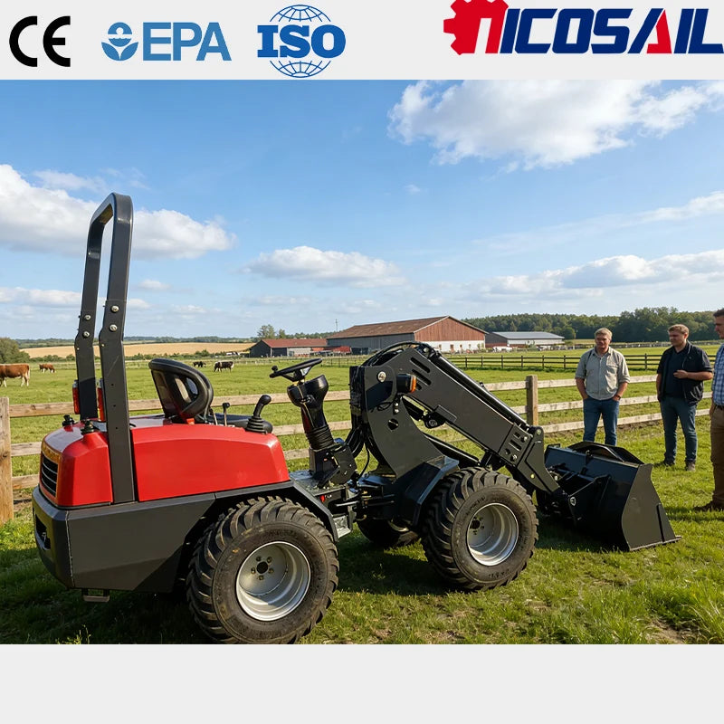 Nicosail KZL918 Telescopic Loader – CE Approved 800kg Heavy Duty for Construction, Farm & Landscaping