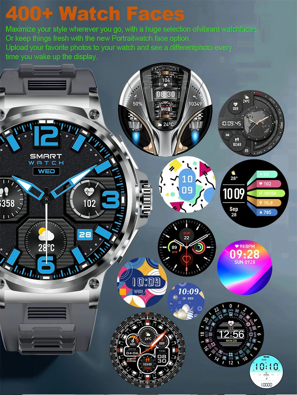 Men's GPS Smart Watch | 1.85" HD AMOLED 710mAh Bluetooth Call Sport Smartwatch for Android & iOS