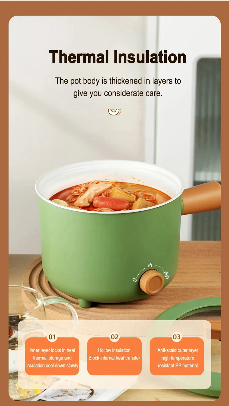 Multi Cooker Electric Pot — Non-Stick Hot Pot & Rice Cooker for Home