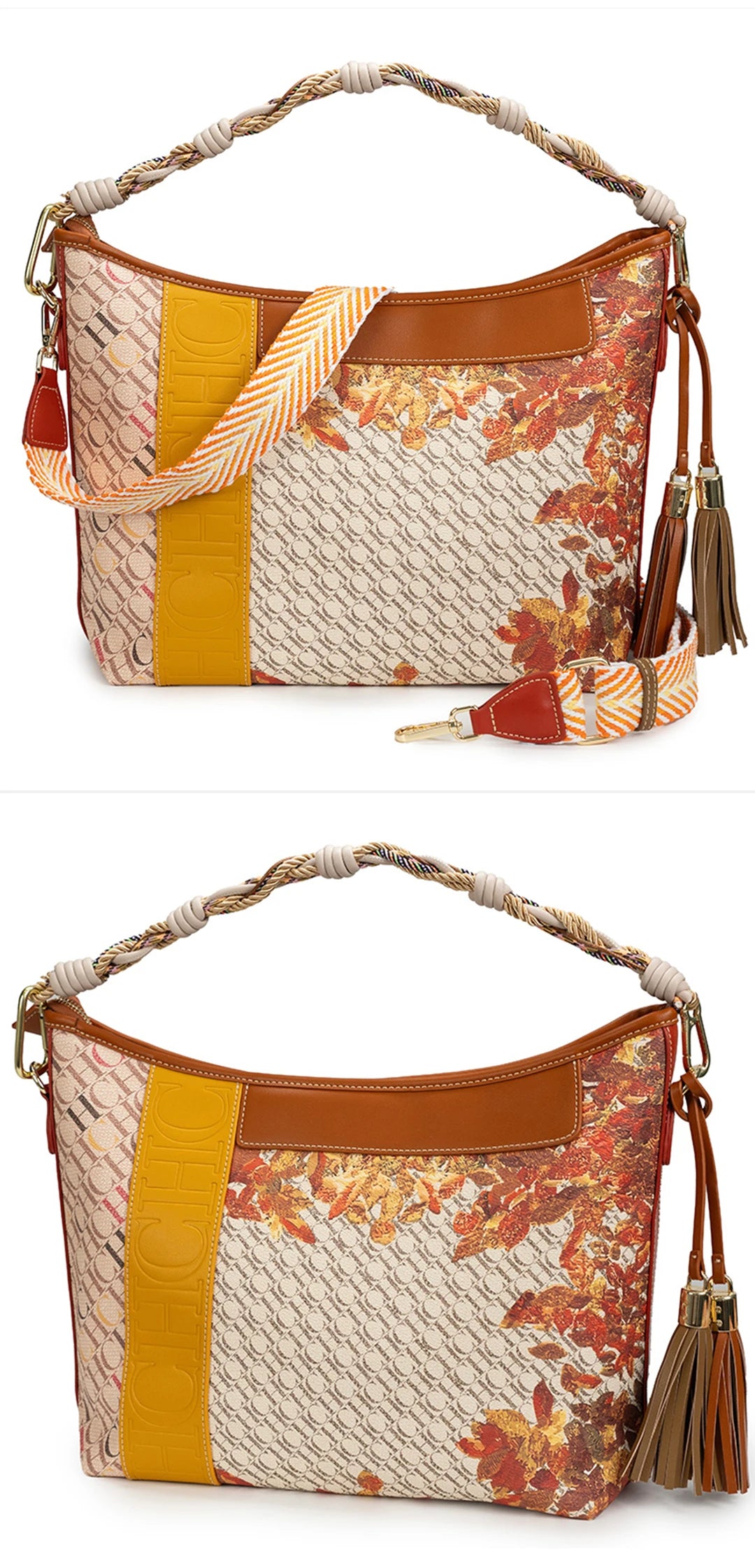 CHCH Women's Tote Bag 2025 New Splicing Design Dual purpose Shoulder Bag Large Capacity Commuter Women's Bag