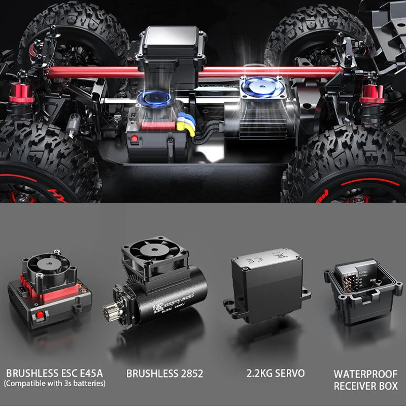 Hyper Go MJX 14209 1/14 Scale 4WD Brushless RC Car – 75KM/H Off-Road Racing Truck