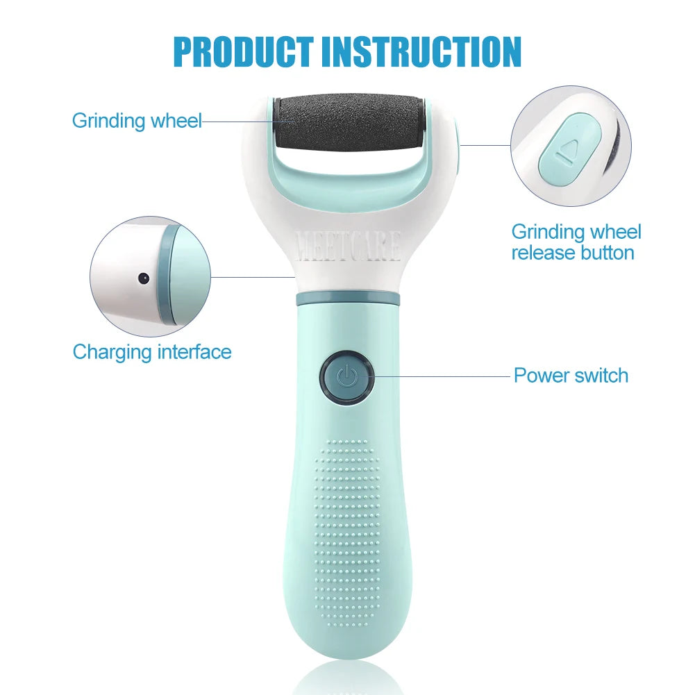 Electric Foot Grinder & Callus Remover – Dead Skin Scrubber for Cracked Heels