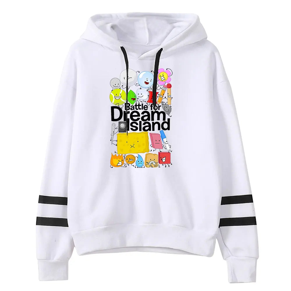 BFDI Battle for Dream Island Pullover Hoodie — Jacknjellify Fan Merch Sweatshirt