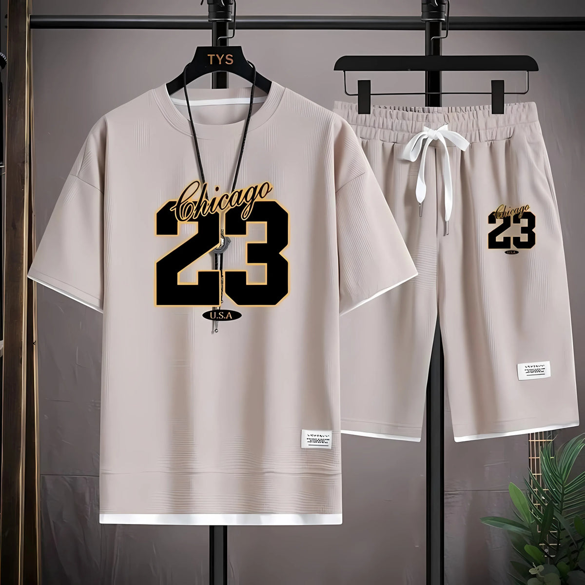 Men's 3D Digital Print Street Fashion Casual T-Shirt & Shorts Set – Breathable Summer 2-Piece