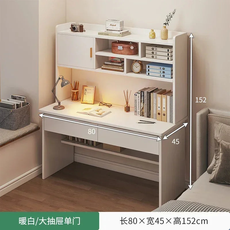 Simple Modern Computer Desk — Student Writing & Home Office Workbench, Multiple Configurations