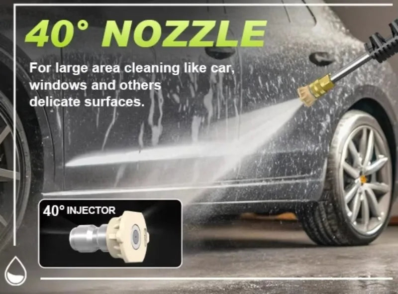 Electric Pressure Washer – Four Nozzles & Foam Cannon