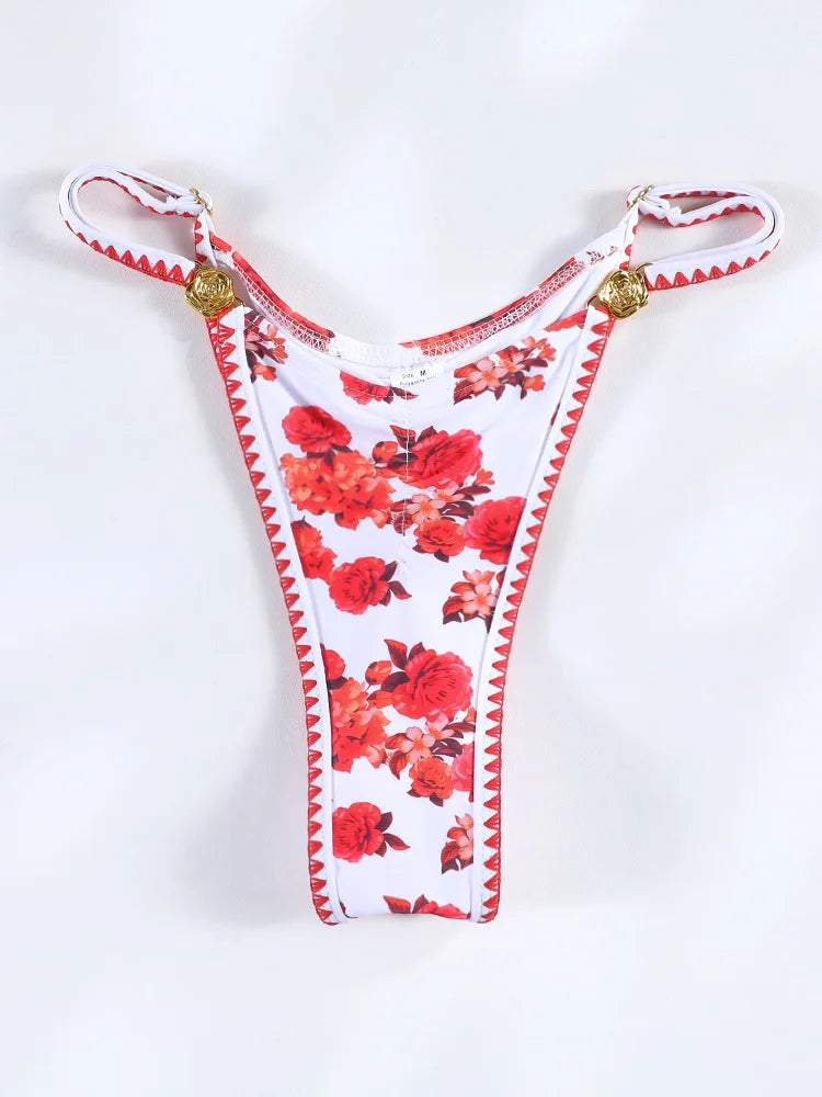 Long Dress Bikini Cover Up | Print Mesh Swimwear, Sexy Floral, Bandage Detail, S-XL