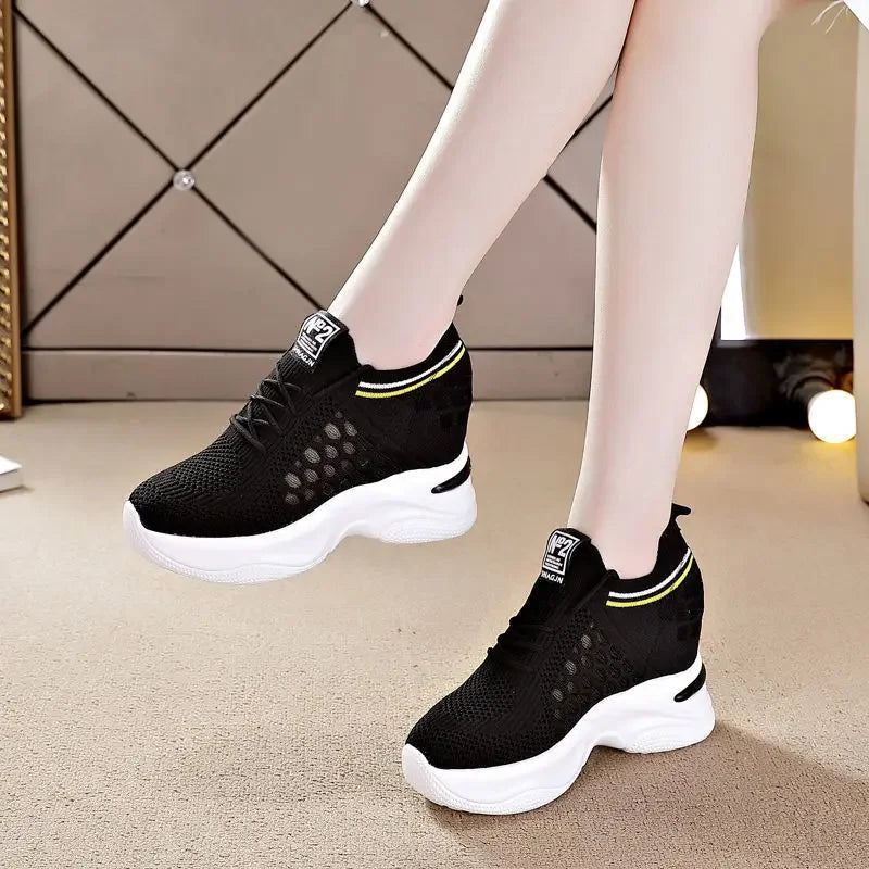 Women's Breathable Hollow Platform Sneakers