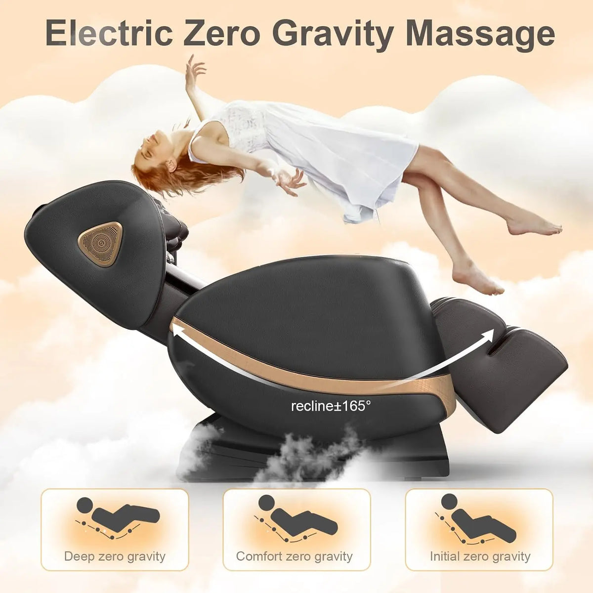 Zero Gravity Massage Chair with Heat & 14 Shiatsu Rollers