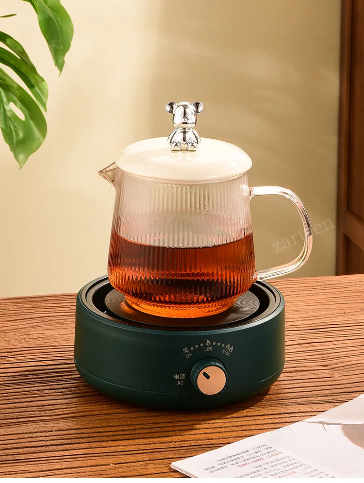 500W Electric Cookware Heating Base — Adjustable Temperature Coffee Stove & Cooking Heater