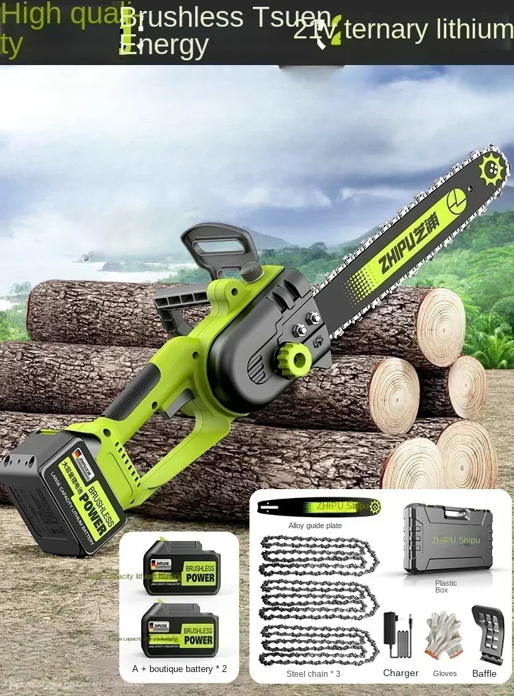 Portable Handheld Electric Saw — Cordless Mini Chainsaw for Wood Cutting