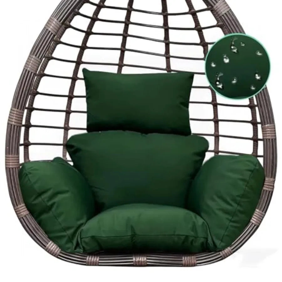 Egg Chair Cushion — Thick Hanging Chair Seat Pad for Indoor & Outdoor Use