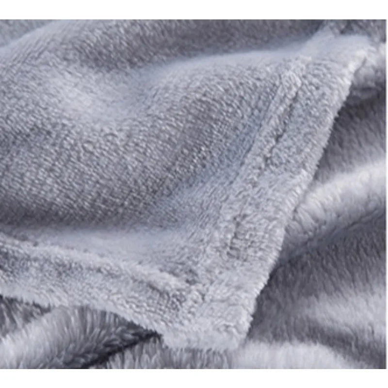 Solid Color Plush Blanket – Thick Warm Farley Fleece Multifunctional Throw, Multiple Colors
