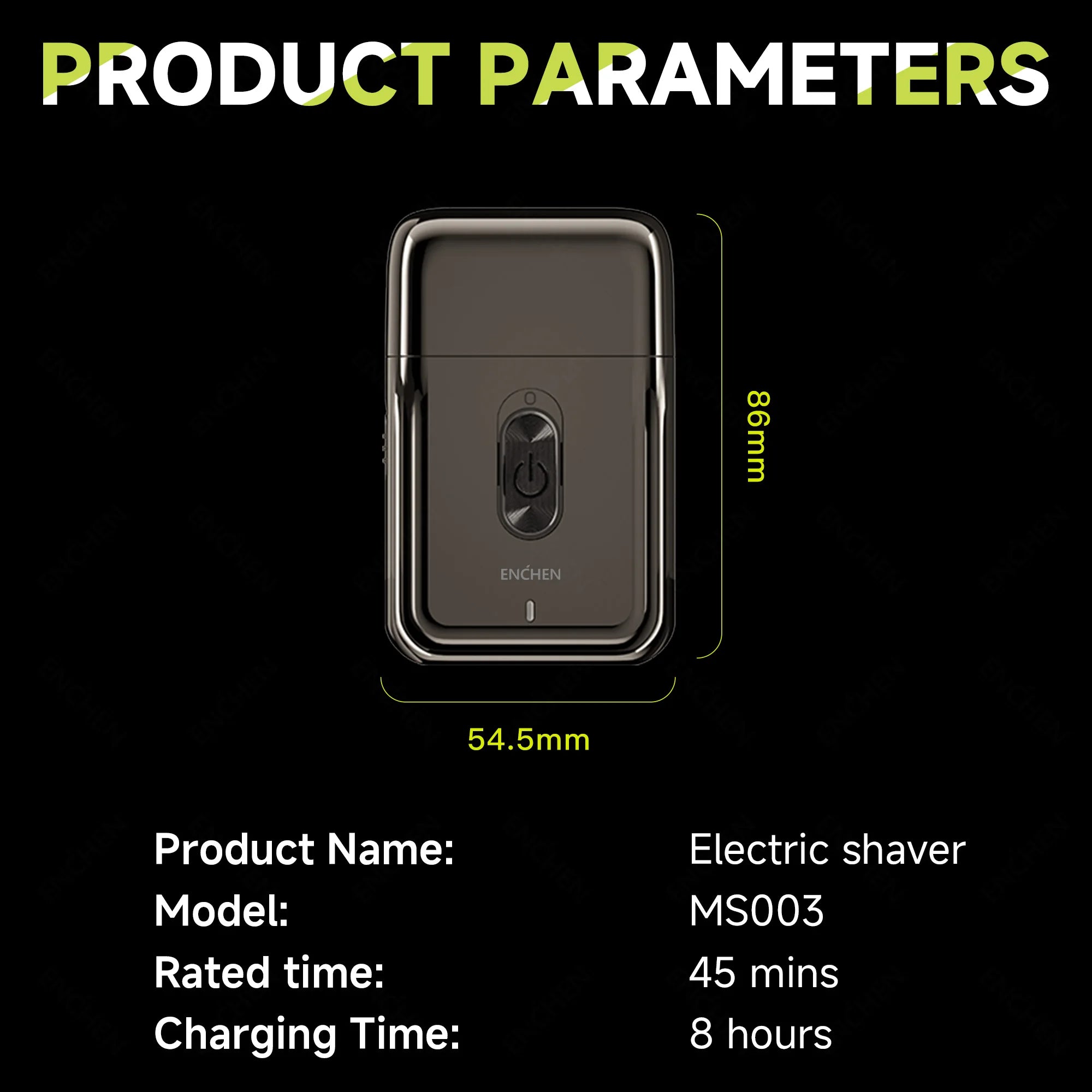 Compact Foil Electric Shaver — Pop-Up Precision Trimmer, Type-C Charging, 7000RPM