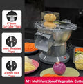 HomeWare M1 Multifunctional Vegetable Cutter & Food Processor – Cube, Shred & Slice, Large-Caliber Inlet