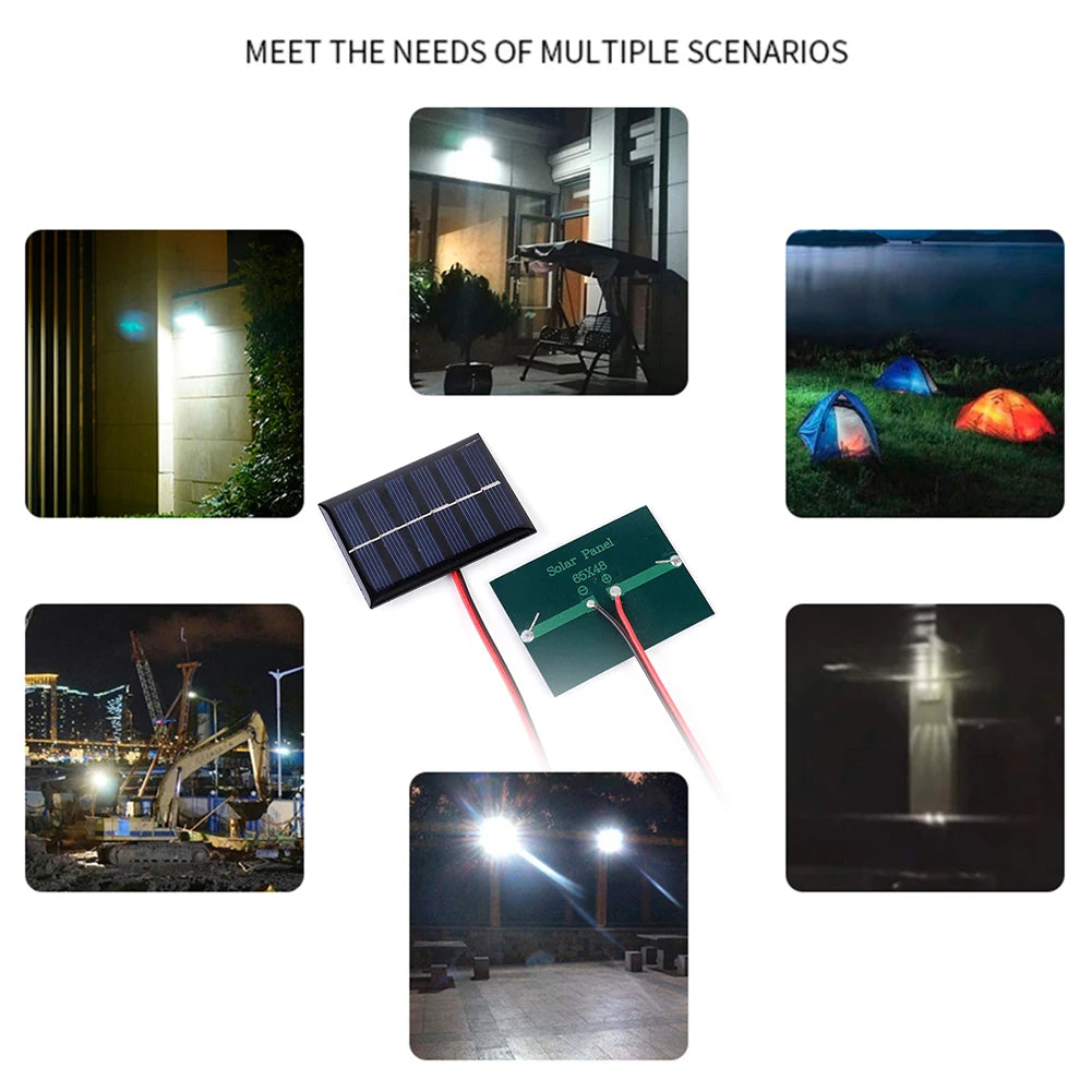 Mini Polysilicon Solar Panel Module – 0.3W to 5W DIY Solar Battery Charger for Garden Lights & Pumps