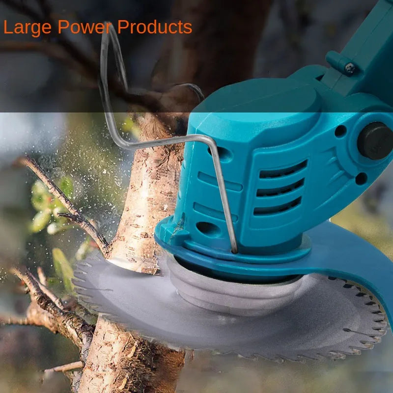 Cordless Lawn Mower & Grass Trimmer | 36,000 RPM, 3-Blade System, Telescopic Handle, Makita 18V Compatible (Tool Only)
