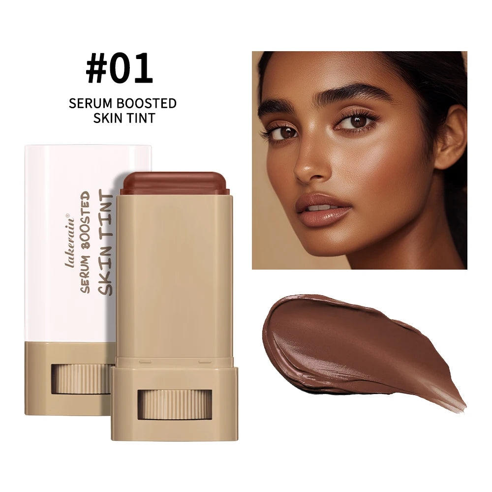 Skin Tint Foundation Stick — Waterproof Nourishing Tinted Serum Contour Balm