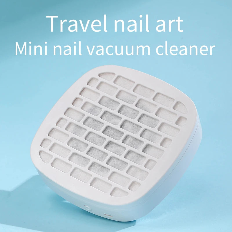 Mini Nail Dust Collector Extractor Fan – USB Powered Manicure Vacuum with Paper Filter