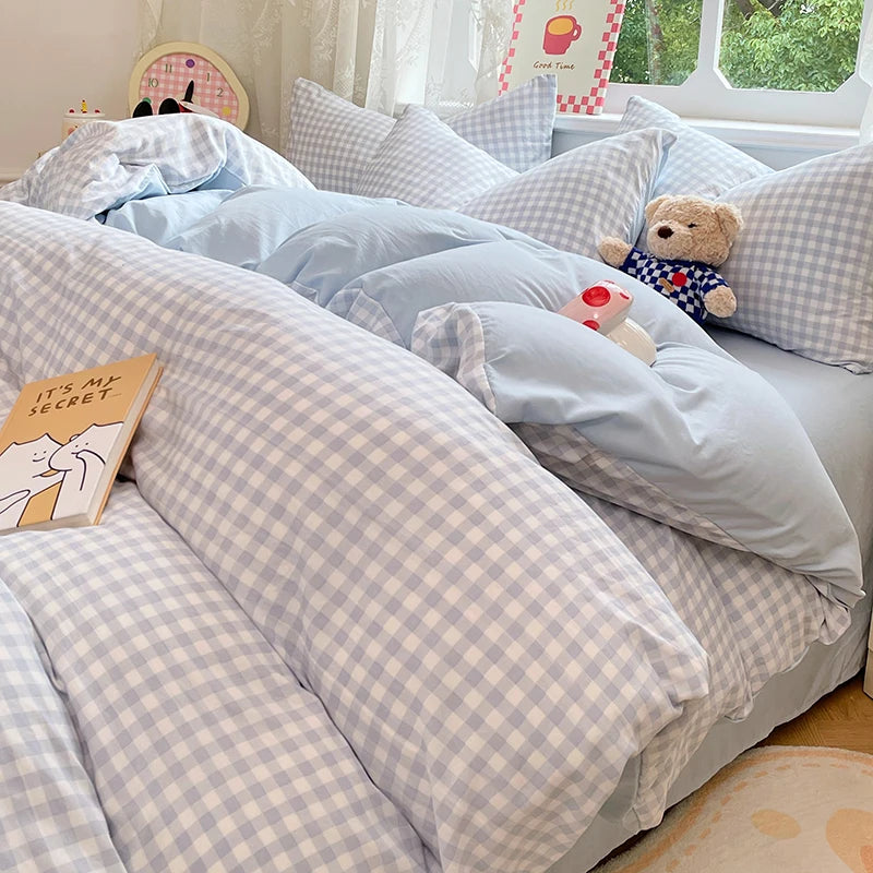 Pre-Washed Microfiber Duvet Cover Set – Ultra Soft Wrinkle-Resistant Hypoallergenic Bedding with 2 Pillowcases