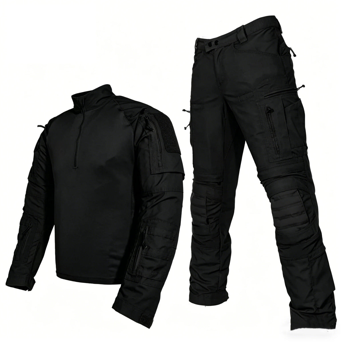 Men's Tactical Frog Suit Uniform Shirt & Cargo Pants 2-Piece Outdoor Set