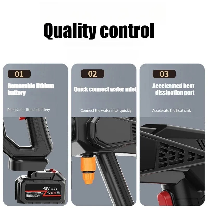 Cordless Pressure Washer – Self-Priming & Adjustable Spray