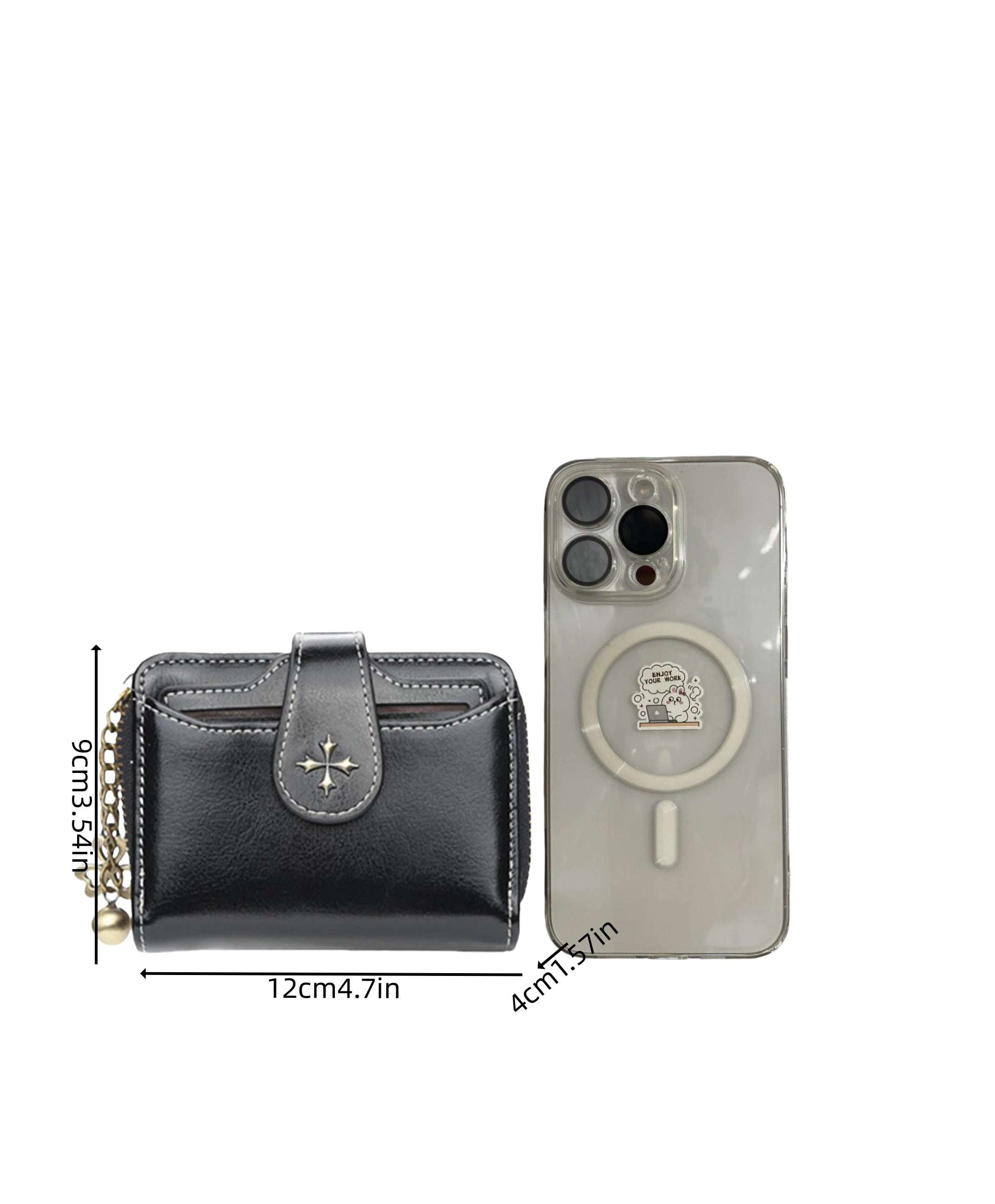 Women's Fashion Buckle Wallet – Short Zipper Coin Purse in European & American Style