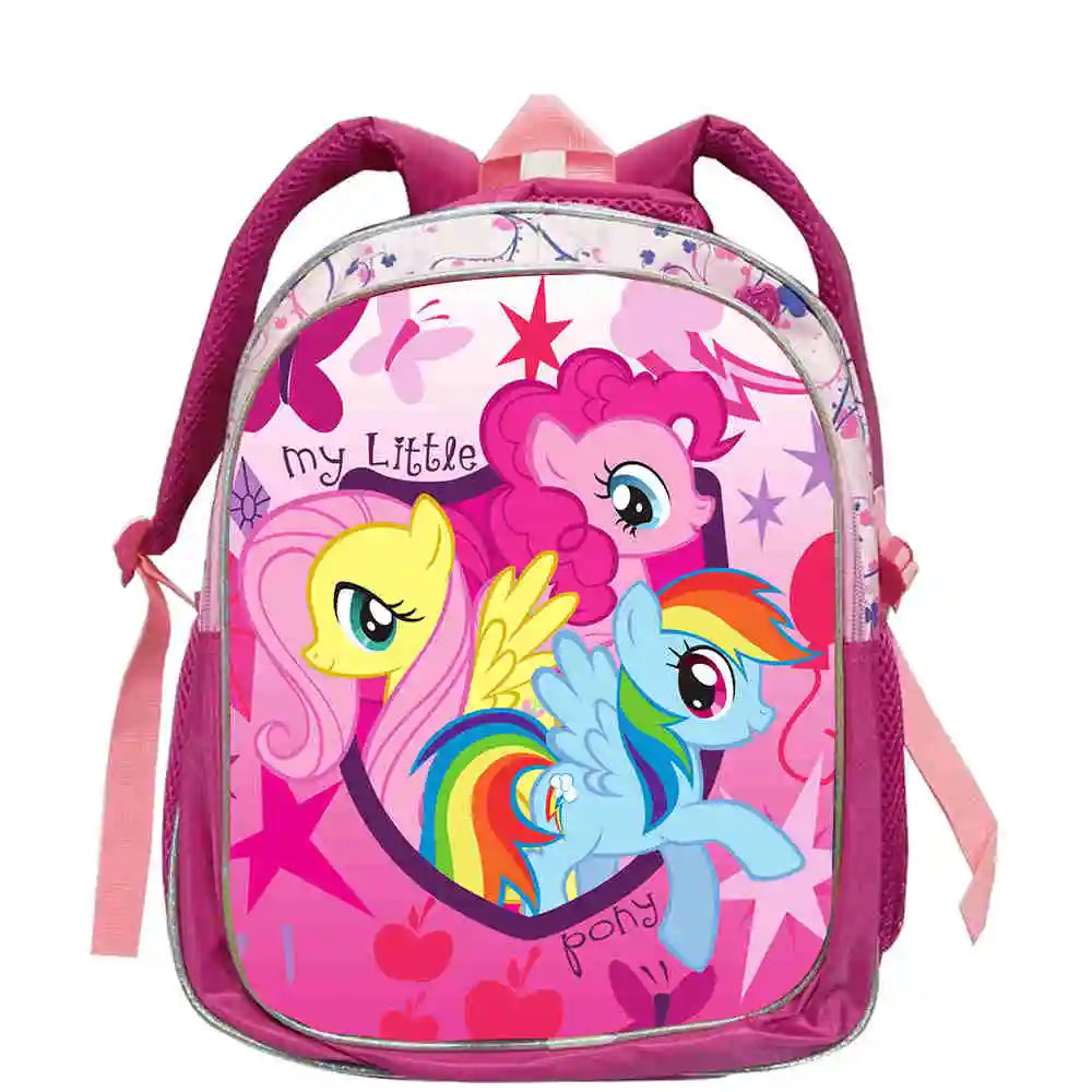 My Little Pony Rainbow Equestria Leather Backpack – Kids Kindergarten School Bag