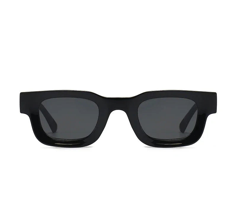 Small Rectangle Thick Frame Sunglasses | UV400 Unisex Square Shades for Men & Women