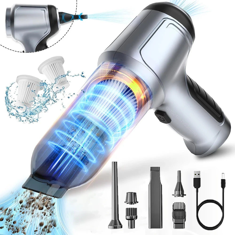 Wireless Car Vacuum Cleaner – 95000PA Strong Suction Handheld Mini Blower for Car & Home