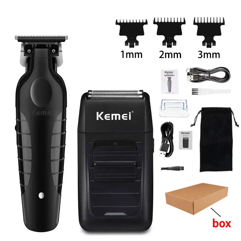 Professional Hair Clipper & Trimmer Kit — Electric Shaver for Men, Multiple Models