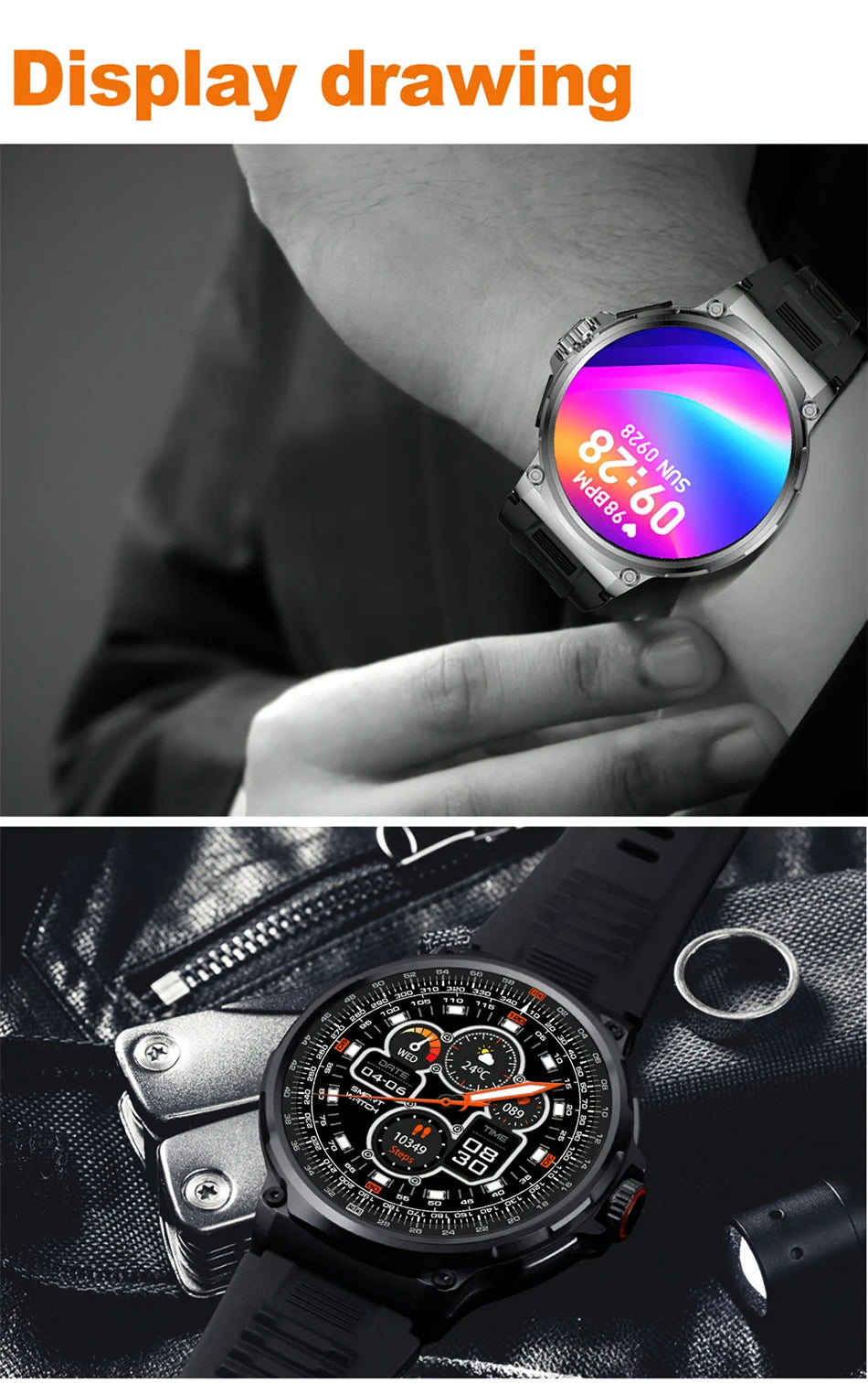 Men's GPS Smart Watch | 1.85" HD AMOLED 710mAh Bluetooth Call Sport Smartwatch for Android & iOS