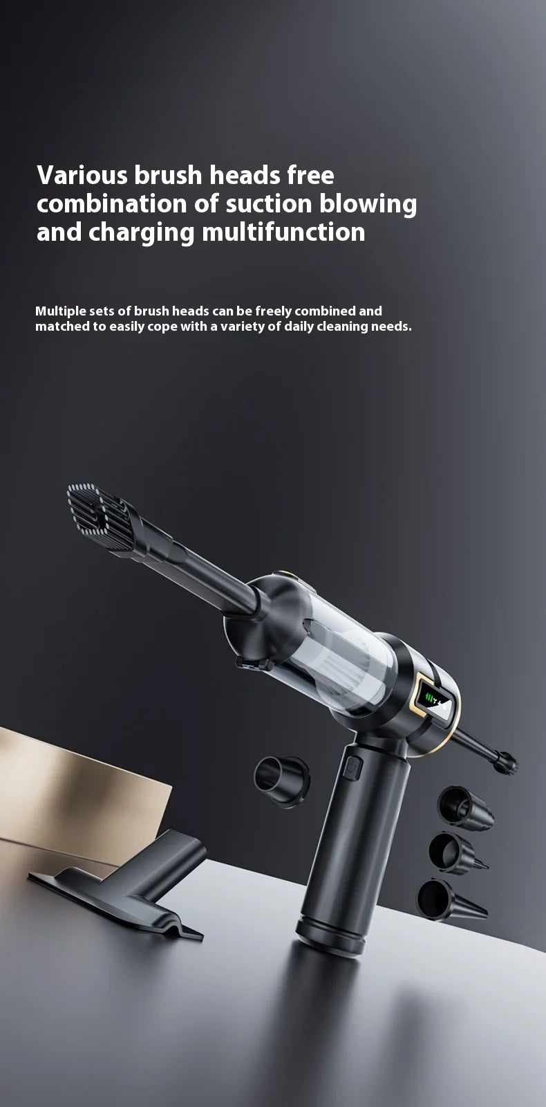 SUITU Cordless Handheld Car Vacuum and Dust Blower