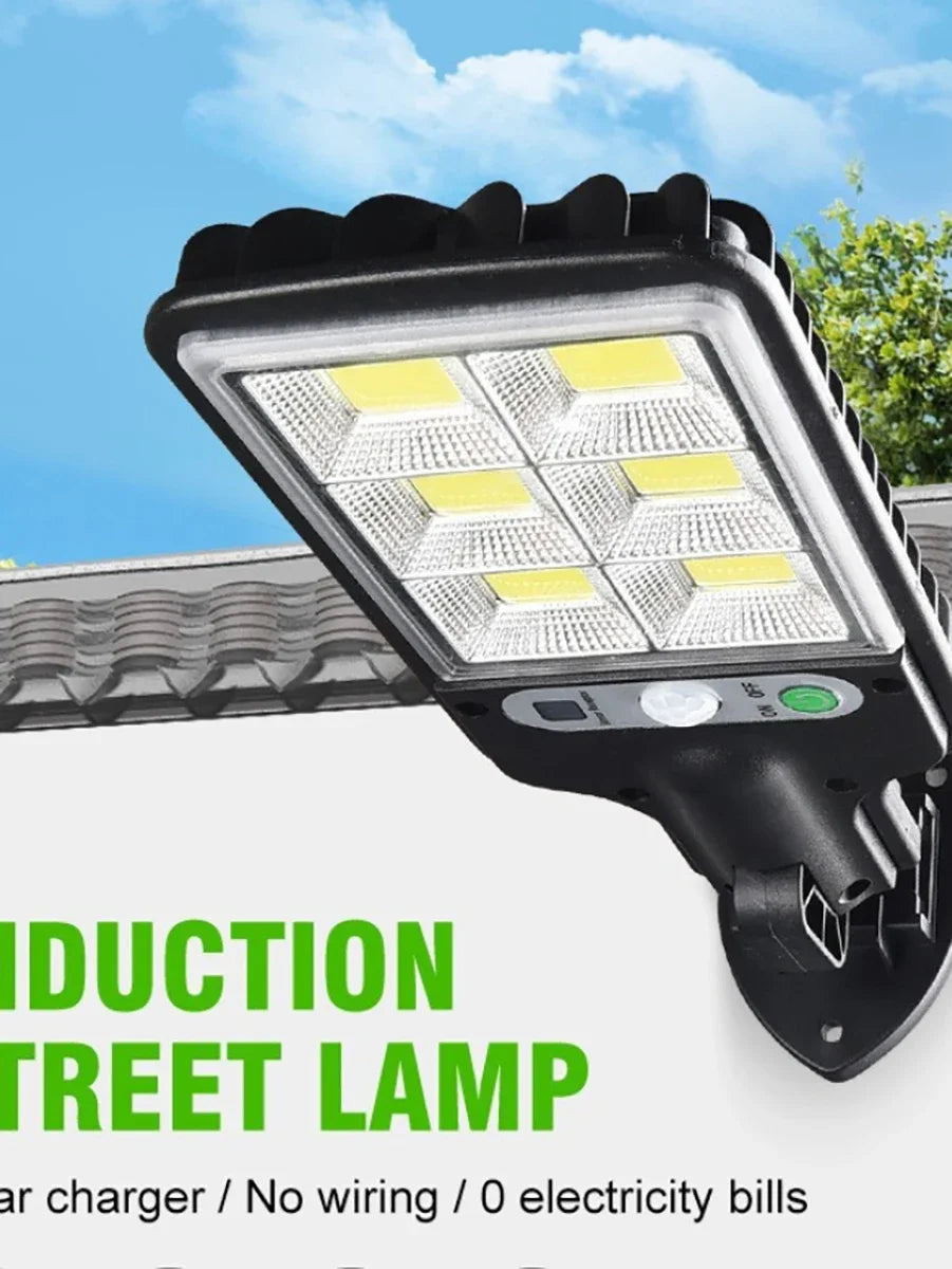 72-COB Solar Motion Sensor Outdoor Wall Light