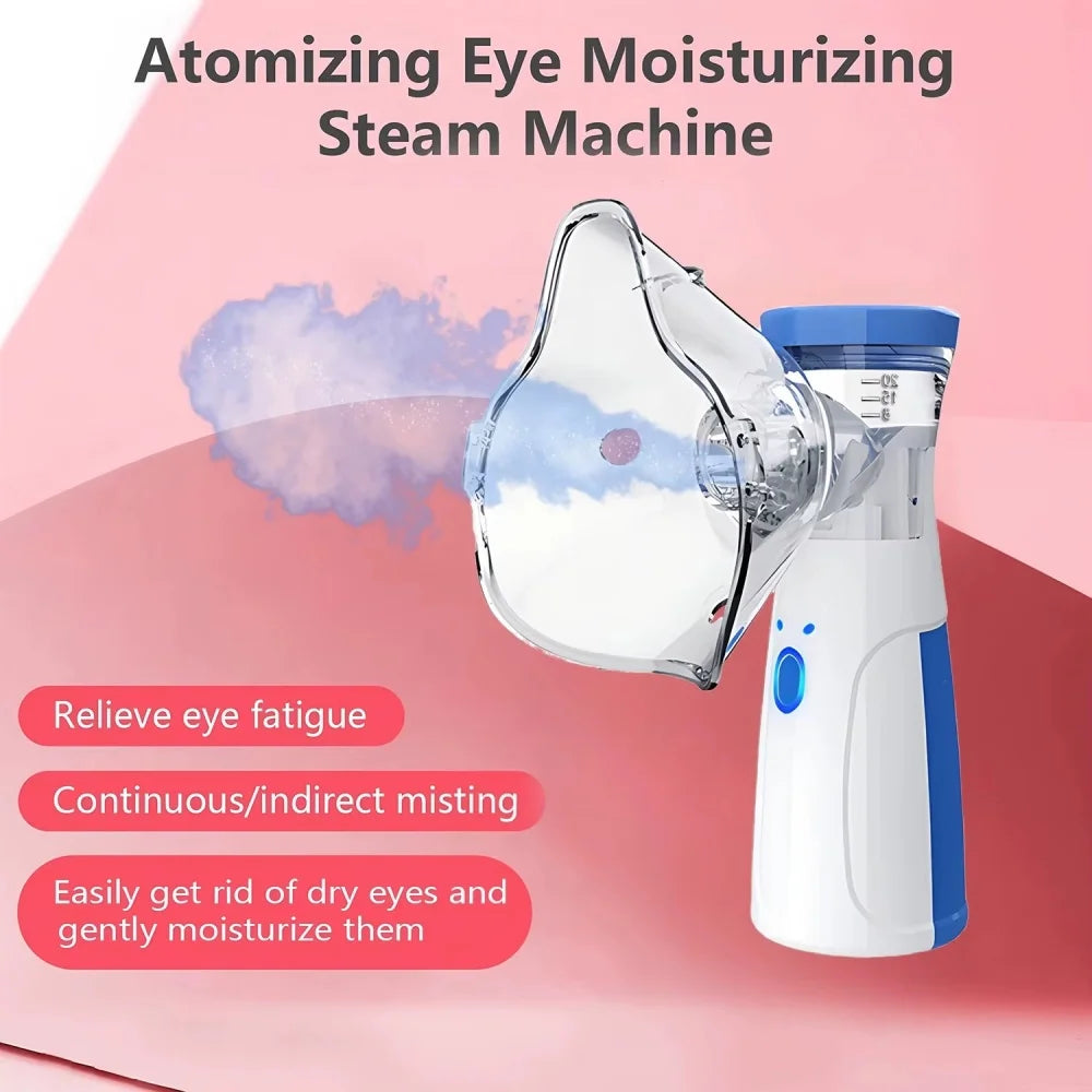 Mini Facial Steamer – Rechargeable Nano Mist Humidifier for Face & Eye Hydration