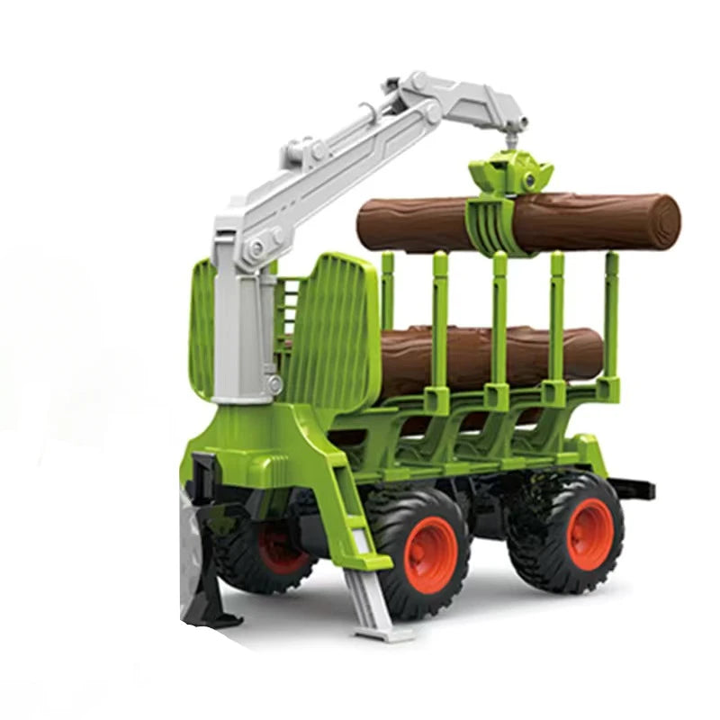 Farm Tractor Toy with Trailer & Accessories – Simulation Farmer Vehicle Set for Kids
