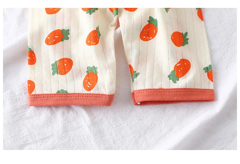 Kids' Cartoon Bear Long Sleeve Pajamas Set | Soft Breathable Sleepwear Boys & Girls