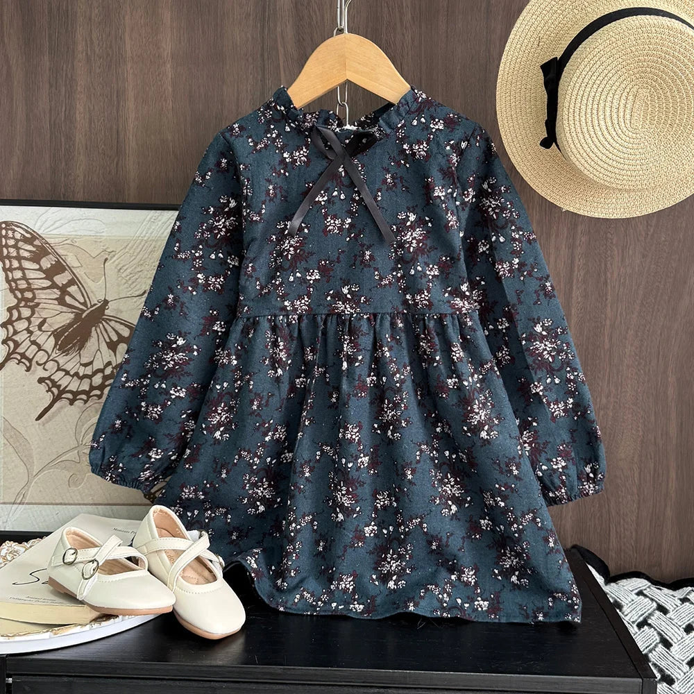 Girls Floral Princess Dress — Casual Flower Costume Dress (2–8 Years)