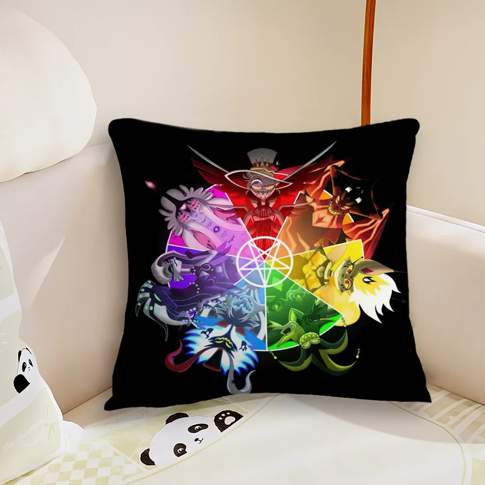 Hazbin Hotel Alastor Cartoon Pillow Cover – Double-Sided Print Cushion Case