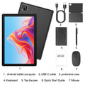 BAKEN 10" Android 16 Tablet – 12GB RAM, 64GB, Wi-Fi, Dual Camera, Case & Keyboard Options