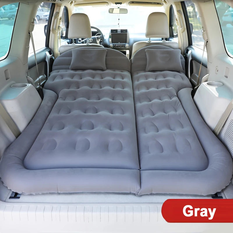 Car Air Inflatable Travel Mattress Bed — Universal Back Seat Camping Mat