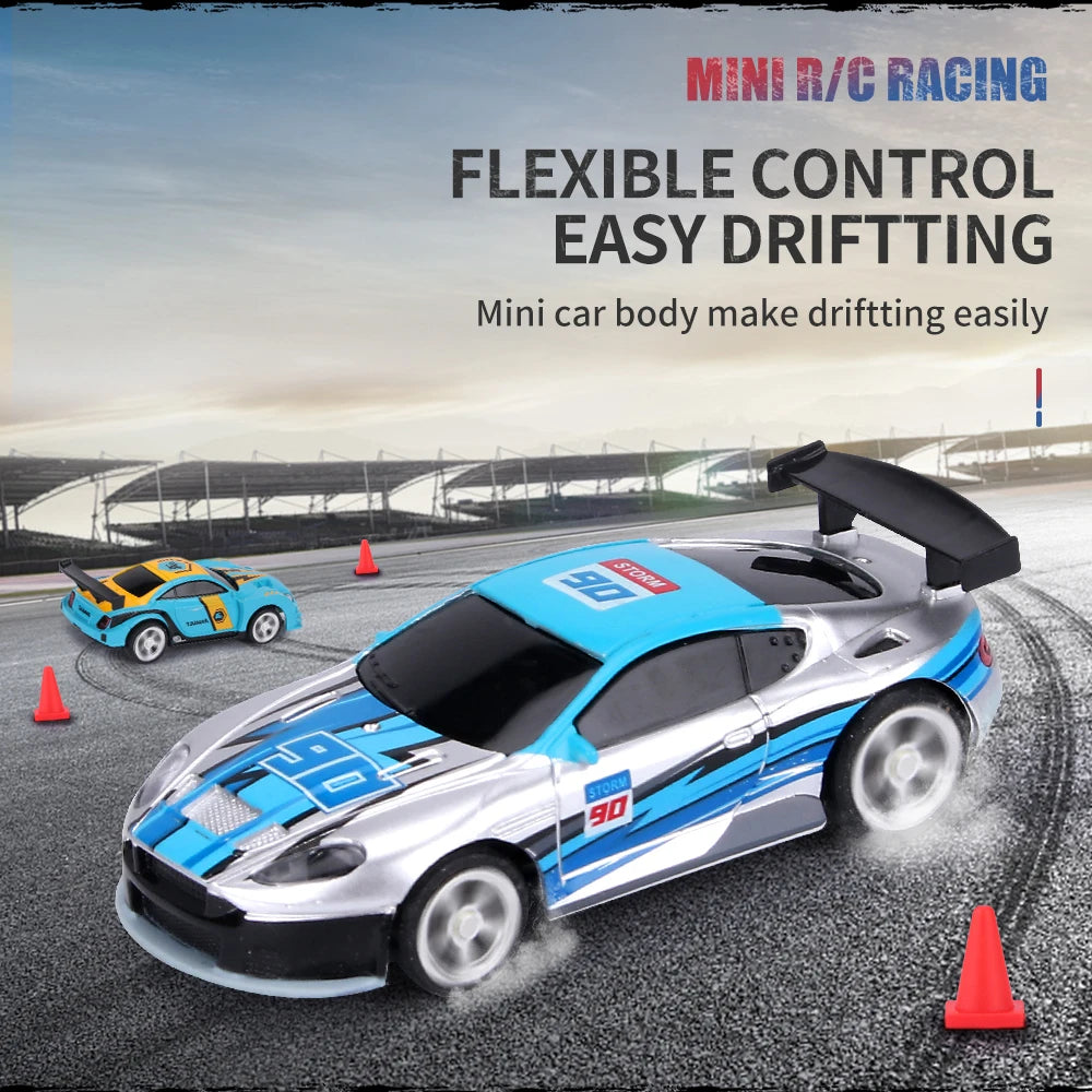 1:58 Scale Mini RC Car – Bluetooth Drift Buggy in Collectible PVC Can Pack
